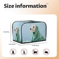 thumbnail image 5 of Yiaed Dog Wrapped in Towel Print Two Slice Bread Machine Cover, Universal Size Kitchen Appliance Cover for Bread Machine,Bread Machine Cover, 5 of 7