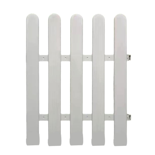 Valla de jardín de plástico blanco, bordes de estacas para césped, parterres, bordes de plantas y decoración de jardín.