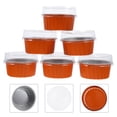 thumbnail image 2 of 50 PCS Copas de aluminio de aluminio doméstico desechables y contenedores de postre (naranja), 2 of 5