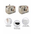 thumbnail image 2 of Fsddascl Vintage Rooster Small Toaster Cover 2 Slice, Kitchen Appliance Covers, Farmhouse Animals Geometric Toaster Oven Cover with Loop, Bread Machine Cover Polyester Dust Cover Protection, 2 of 5