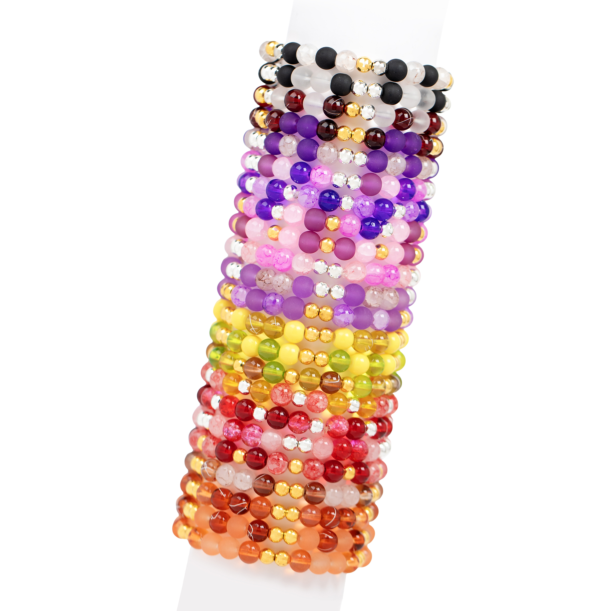 CousinDIY Jewelry Making Kit with Crackle and Frosted Beads, 480 Pieces