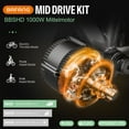 thumbnail image 4 of BAFANG Mid Drive Kit 1000W BBSHD Electric Bike Conversion Kit 52V Ebike Conversion Kit for 68-73MM Mountain Bike Road Bike EKD01 Display and 52V20Ah Shark Battery, 4 of 9