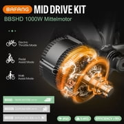 BAFANG Ebike Conversion Kit 1000W BBSHD 52V Electric Mid Drive Bike Kit 68-73MM Mountain Bike Road Bike EKD01 Display and 52V20Ah Shark Battery