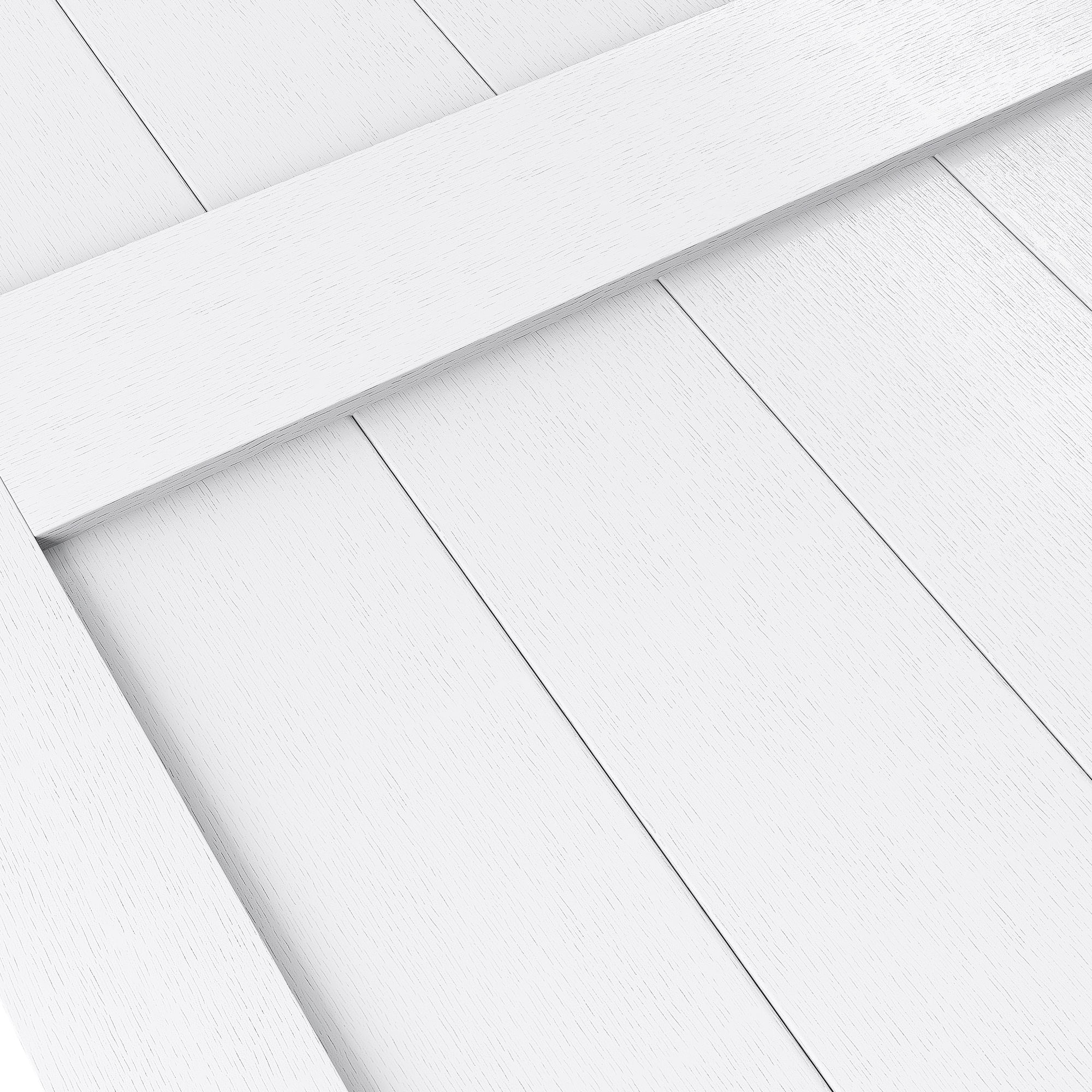 Uforic 30" x 84" Silding Barn Door,with Hardware Kit Rail,and Handle,Pulleys,White