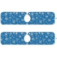 thumbnail image 2 of Coolnut 2 Pack Faucet Dry Mat for Kitchen Sink, Christmas Snowflakes Geometric 14x5 Inch Faucet Drying Mat Absorbent Mat Fast Dry Mat for Kitchen, Bathroom, 2 of 7