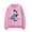 pink, variant on YovngChimi Demon Time Tour Crewneck Sweatshirt Rapper 2024 New Unisex Fashion Long Sleeve