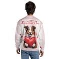 thumbnail image 5 of Happy Valentine's Day Border Collie Brings Love Heart All Over Print 3D Sweatshirt Unisex Merch Borders Dog Lovers Gifts Idea - 02028, 5 of 6