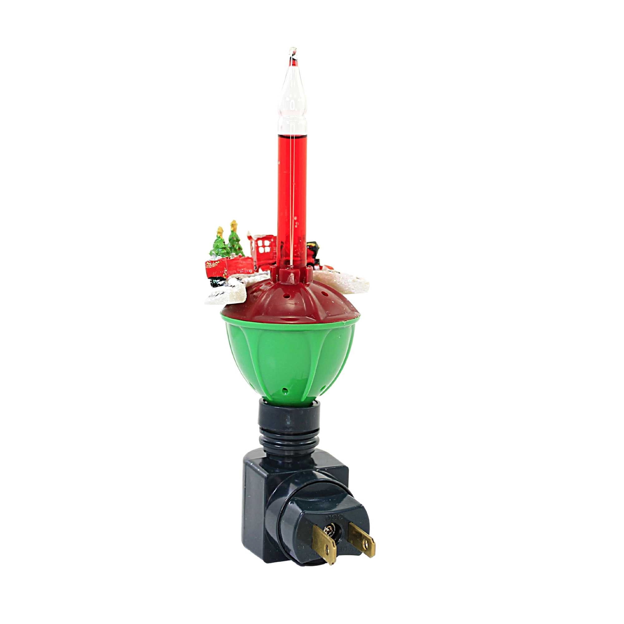 Roman 81955 - 7"H CHRISTMAS TRAIN BUBBLE Bubble Light Night Light