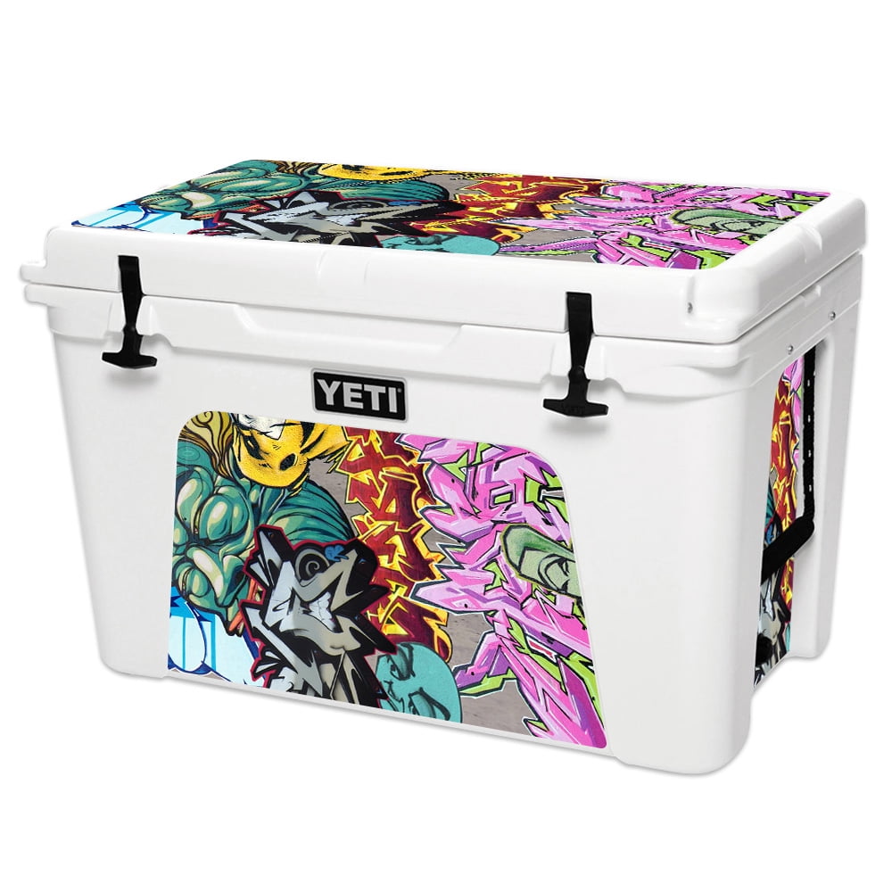 Skin Decal Wrap for YETI Tundra 105 qt Cooler sticker Abstract Black