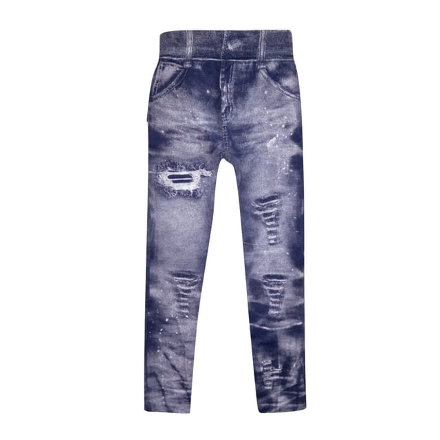 Pantalones de mujer Leggings Ultra suave clásico Denim Jean Leggings pantalones casuales imitación de mezclilla súper elástico señoras pantalones delgados GERsome GERS33