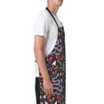 thumbnail image 2 of Goofa Snakes And Snake Fruit Printed Waterproof Apron 33" Chef Aprons for Men Heavy Duty Chemical Work Apron Adjustable Bib Apron, 2 of 9