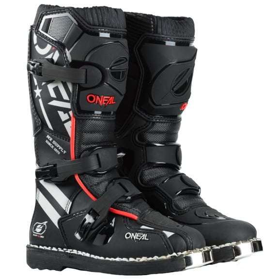 Oneal 2022 Youth Element Squadron Boots - Black/White/Red - Kids 12