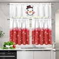 thumbnail image 5 of Christmas Snowflake Kitchen Curtains and Valances Set Tier Curtains Bathroom Farmhouse 3 Piece Kitchen Curtain Set Easy Install Decortaive Window Valances, 5 of 6