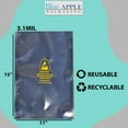 thumbnail image 2 of 3.1Mil Polyethylene Polyester Aluminum Static Shielding Bags - 11 x 15 & (100 Bags), 2 of 7