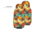 thumbnail image 6 of Honeii Colorful Hawaii Palms Print Car Seat Covers 2 Pieces, Full Set Universal Seat Covers for Cars, Waterproof Auto Seat Protectors, 6 of 7