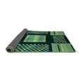 thumbnail image 2 of Ahgly Company Indoor Rectangle Abstract Turquoise Blue Modern Area Rugs, 3' x 5', 2 of 4