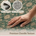 thumbnail image 6 of ODIKA Symmetrical Border Ornamental Scrolls Distressed Vintage Ornate Playful for Guest Room, Lounge, Apartment, Non-Slip Low Profile, 6 of 7