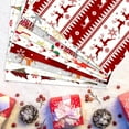 thumbnail image 3 of QualitChoice 10pieces Wrapping Paper For Christmas Celebrations Reindeer Pattern Thick And Festive Christmas 2, 3 of 6