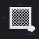 thumbnail image 2 of Cubierta de Rejilla de Ventilación Uxcell para Abertura de Conducto de 9.5"x9.5", Cubierta de Agujero de Techo de Vidrio Acrílico para Ventilación, 2 of 6