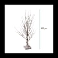 thumbnail image 2 of ÁRbol de Mesa, áRbol Blanco con Luces LED, Luces Blancas CáLidas para áRboles PequeñOs, Temporizador Alimentado por BateríA, áRbol Iluminado, 2 of 7
