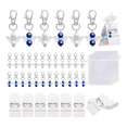 thumbnail image 1 of 120 Llaveros Angel Con Bolsos De Organza Recuerdo Para Bebés AZUL BLANCO, 1 of 5
