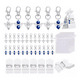 thumbnail image 1 of 120 Llaveros Angel Con Bolsos De Organza Recuerdo Para Bebés AZUL BLANCO, 1 of 5