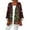 Wine, variant on Women's Casual and Fashionable Christmas Printed Lightweight Mid-Length Jacket Cardigan, for Spring and Fall Wear,Navy,XL
