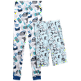 thumbnail image 5 of Quad Seven Boys' Snug Fit Pajama Set - 4 Piece Sleep Shirt, Pajama Pants and Shorts (4-12), 5 of 7