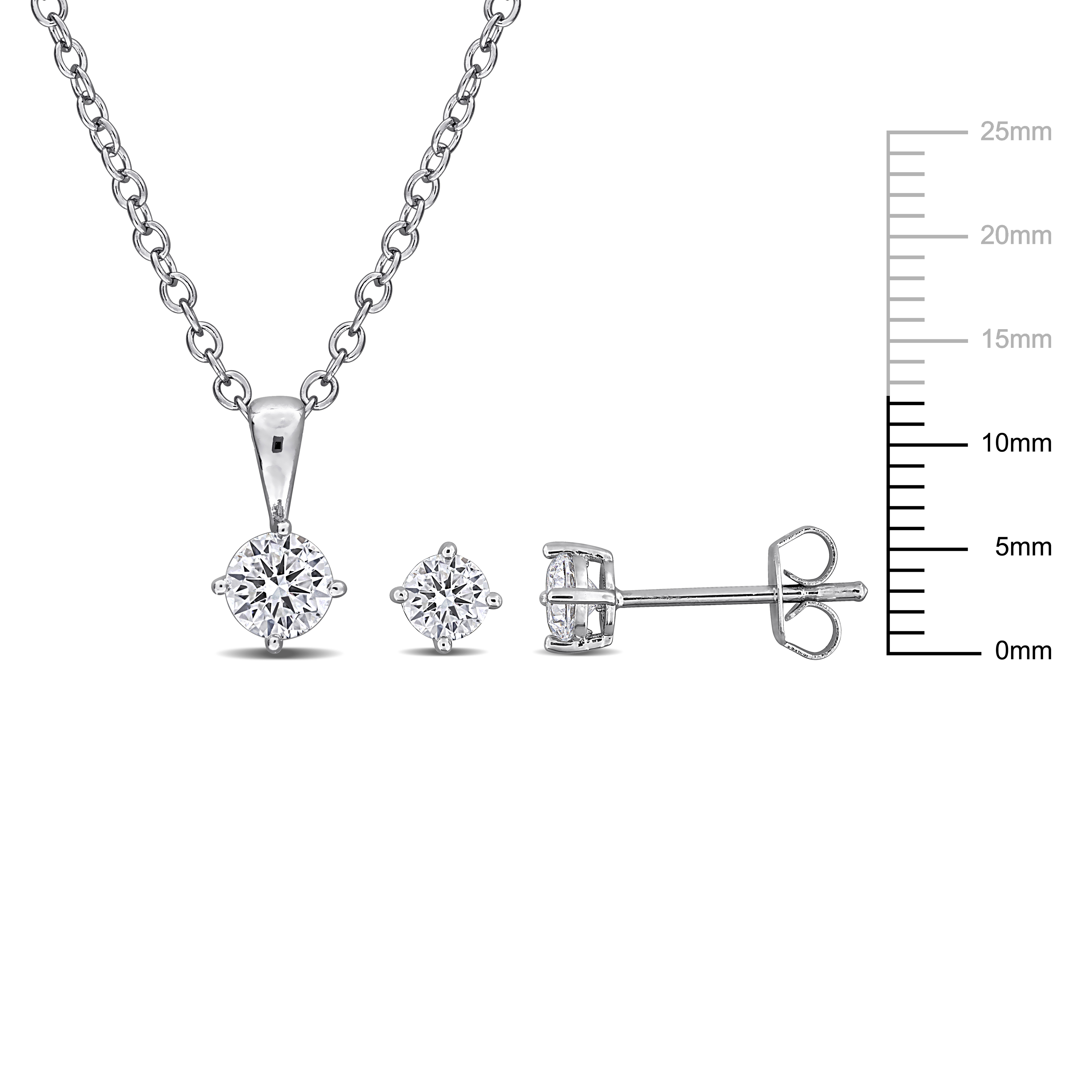 Everly Women's 5-Piece Advent Calendar Assorted Pearl & Cubic Zirconia Jewelry Gift Set – Silvertone Earrings, Pendants & 7.5” Elastic Pearl Bracelet in Gift Box