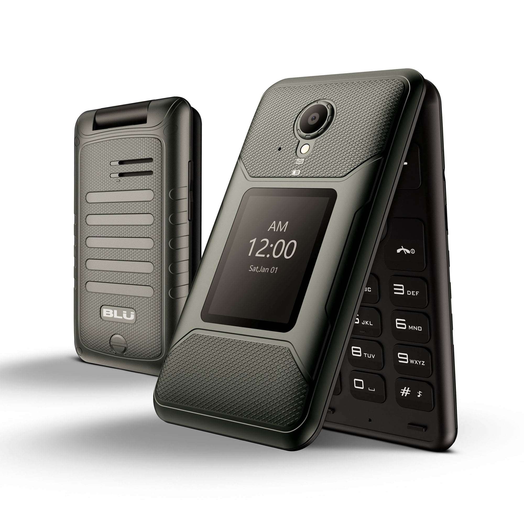 Restored BLU Tank Flip T0100U 2.8" Display 2022 GSM Unlocked 4G LTE Flip Phone (Bronze) (Refurbished)