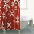 thumbnail image 4 of Shower Curtain for Bathroom Let It Snow Holiday Winter Shower Curtains Waterproof Beautiful Bathroom Curtains Hooks Included,72x72Inch, 4 of 5