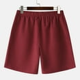 thumbnail image 5 of Timegard Shorts Men Summer Casual Solid Color Drawstring Elastic Waist Work Office Lightweight Shorts, 5 of 5