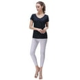 thumbnail image 4 of Richie House Women's Linen T-shirt with starfish print RH2027-B-S, 4 of 7