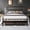 Bronze, variant on Yaheetech Classic Iron Platform Bed with High Headboard and Footboard, Full, White