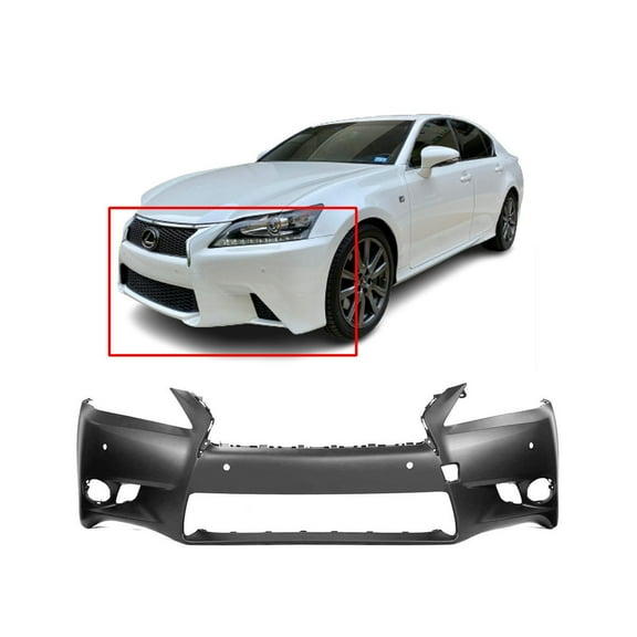 DCP Front Bumper Cover For 2013-2015 Lexus GS350/GS450h Primed LX1000229