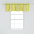 thumbnail image 2 of Ambesonne Yellow Flower Window Valance, Fresh Garden Art, 54" X 18", Yellow Cream, 2 of 3