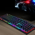 thumbnail image 6 of Mechanical Gaming Keyboard, RGB 104 Keys Ultra-Slim LED Backlit USB Wired Keyboard with Blue Switch, Durable Abs Keycaps/Anti-Ghosting/Spill-Resistant Computer Keyboard for PC Mac Xbox Gamer, 6 of 11