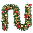thumbnail image 2 of Artificial Christmas Garland with Balls,Red Berries and Pinecones,Holiday Garland for Fireplace,Stairs,Door Decor,Indoor Outdoor Christmas Decorations with Glitter Balls for Festive Home Celebration, 2 of 6