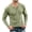 Army Green, variant on Men's Henley T‑Shirt Long Sleeve, Solid Vintage Athletic Muscle Fit Shirt Button Placket Tee for Gym Sport Business Casual Daily Wear