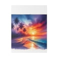 thumbnail image 2 of Tropical Beach Sun Set and Ocean Matte Canvas, Stretched, 0.75" Wall Decor, 2 of 4