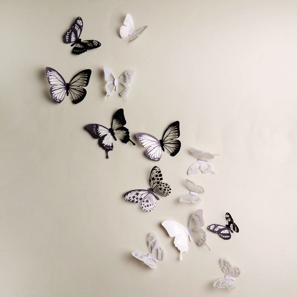 3D Butterfly Sticker Home Decoration PVC Art Wall Decal Mural