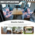 thumbnail image 3 of FOR U DESIGNS Palm Leaf Print RV Dinette Cushion Covers 2 Pcs Comfortable Camper Cushion Slipcover Stretchable Loveseat Sofa Chair Cover Furniture Protector for RV Camper Car Bench, 3 of 7