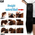 thumbnail image 6 of Happydeer Women Binding Ponytail Ponytail Hairpiece Clip in Hair Extensions Hair Pieces, 6 of 8