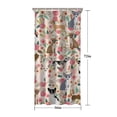 thumbnail image 5 of Chihuahua and Flower Florals Shower Curtain 36"x72" ,Bathroom Decorative Shower Curtains Set with 12 Hooks,Modern Waterproof Washable Shower Curtain, 5 of 6