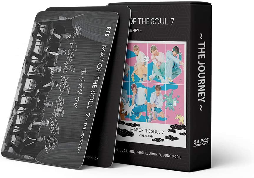 BTS LOMO Cards 54Pcs BTS Map of the soul 7 journey Card New album Card BANTAN Boys BTS Postcards Map 7 Stay Glod Cards