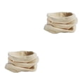 thumbnail image 2 of Inteprter Calentador de cuello a prueba de frío colores surtidos cuello cómodo polaina gran textura accesorios de ciclismo pañuelo para el Beige 2Conjunto, 2 of 6