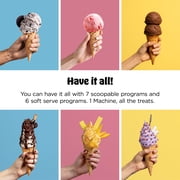 Ninja CREAMi Scoop & Swirl Ice Cream Maker, Soft Serve, CreamiFIT, Gelato, Frozen Custard, 13 Programs, (2) 16 Oz Pint Containers & Lids, NC701 Navy