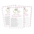 thumbnail image 1 of Inkdotpot 50 PackWho Knows Mommy BestBaby Shower GameCards Hippo Girl Gender Neutral FunActivity Cards, 1 of 1