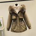 thumbnail image 4 of MASRIN Running Jacket  Womens Basic Hoodie Jackets Solid Color Zip Up Hooded Coats with Pockets Plus Size Loose Outwear Sweatshirts Sweater Stone, 4 of 5