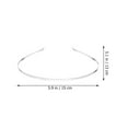 thumbnail image 2 of FRCOLOR 50Pcs Diy Hair Hoops For Craft Party Wedding Accessories Silver Round, 2 of 8